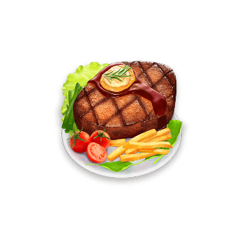 Diner Delights ทดลองเล่นสล็อต สล็อตอาหาร อาหารรสเลิศ 2024 3 diner-delight_steak